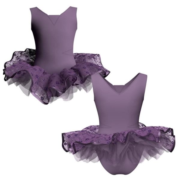 tutu ballerina senza maniche con inserto e copritulle tun115sst1