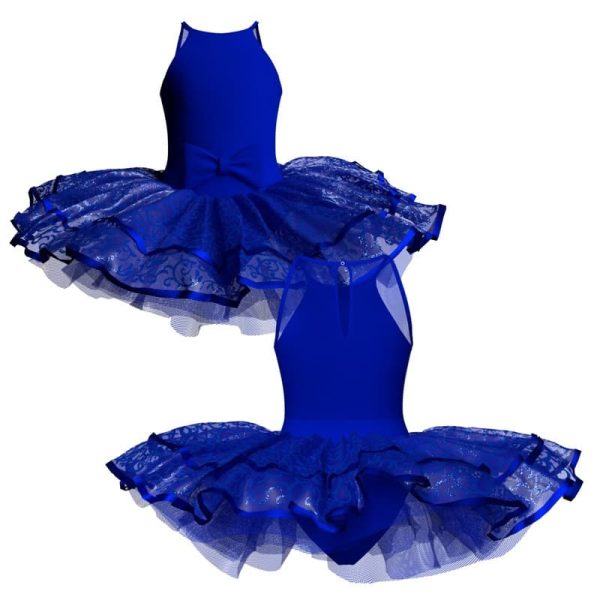 tutu da ballerina bretelle con inserto in rete o pizzo tujm100033