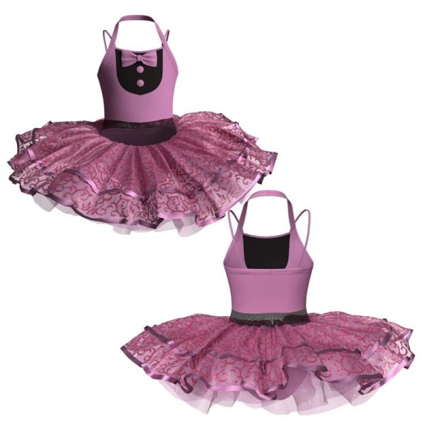 tutu da ballerina bretelle con inserto in rete o pizzo tujm100311