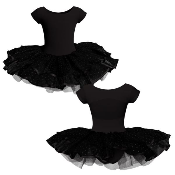 tutu da ballerina maniche aletta con inserto in rete o pizzo tuj211t11