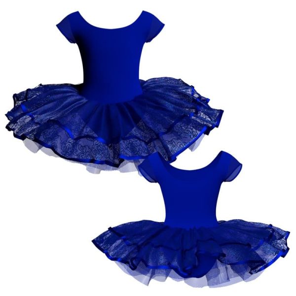 tutu da ballerina maniche aletta con inserto in rete o pizzo tuj408t44