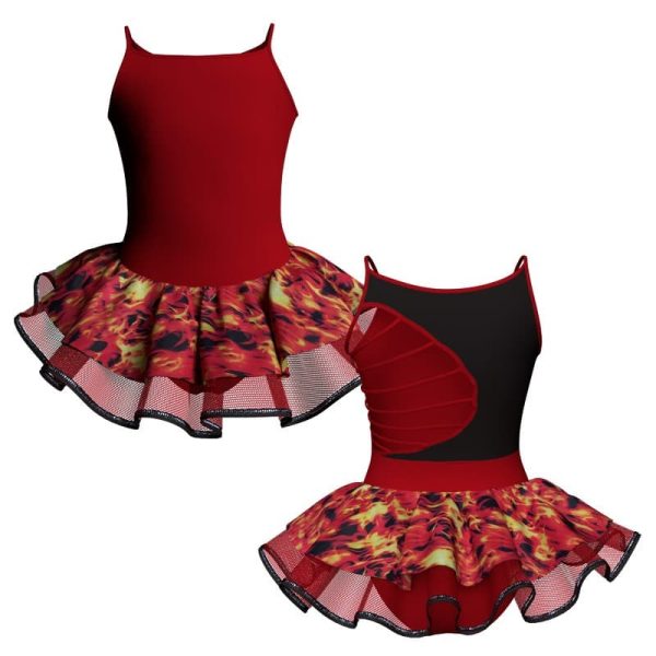 tutu danza bretelle con copritulle fantasy tuc109