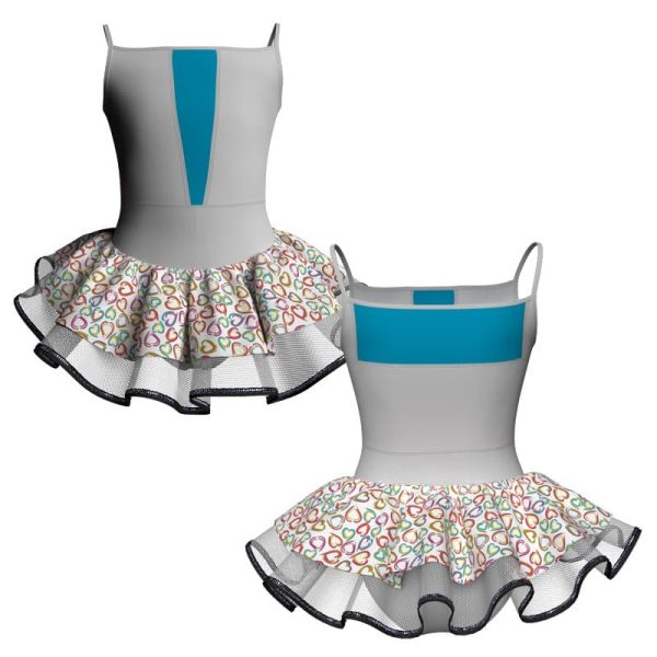 tutu danza bretelle con copritulle fantasy tuc117