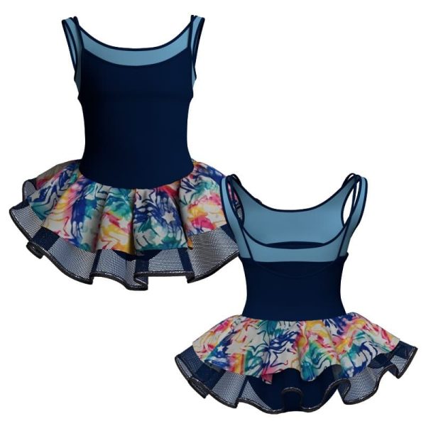 tutu danza bretelle con copritulle fantasy tuc2185