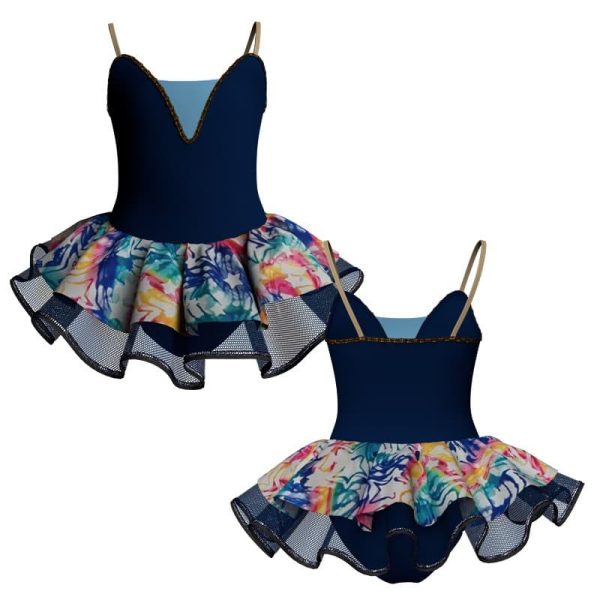 tutu danza bretelle con copritulle fantasy tuc2526