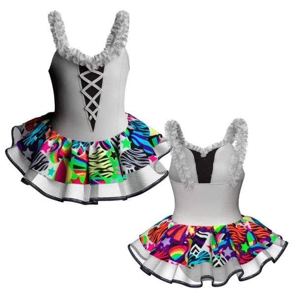 tutu danza bretelle con copritulle fantasy tuc2529