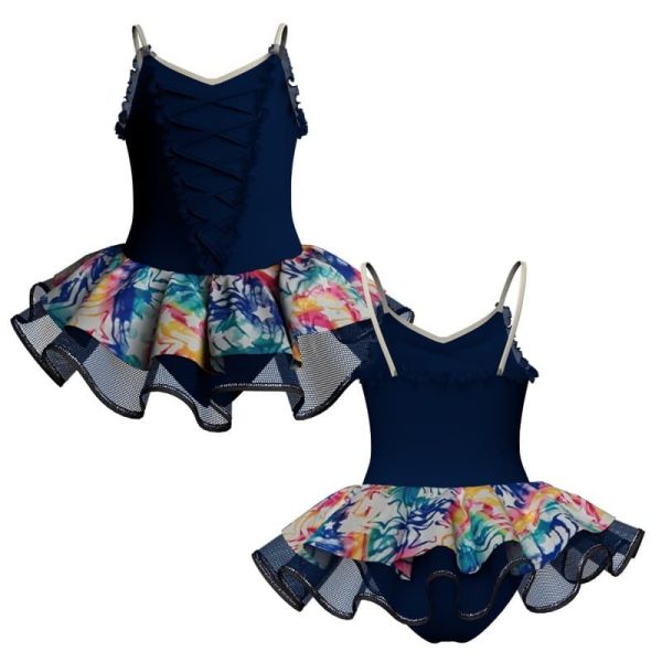 tutu danza bretelle con copritulle fantasy tuc2624