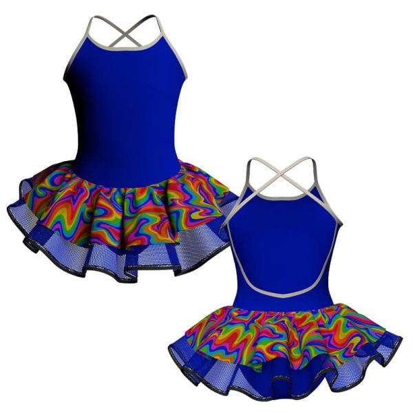 tutu danza bretelle con copritulle fantasy tuc3016