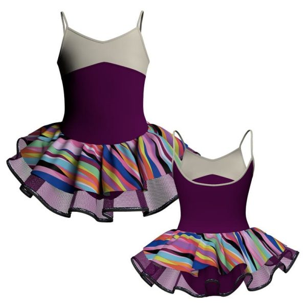 tutu danza bretelle con copritulle fantasy tuc404