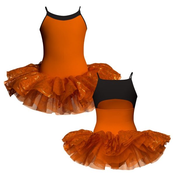 tutu danza bretelle con copritulle tua129