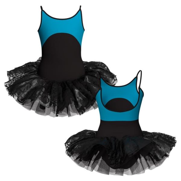 tutu danza bretelle con copritulle tua2151