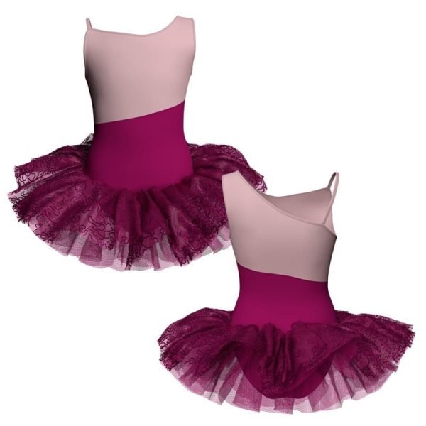 tutu danza bretelle con copritulle tua226