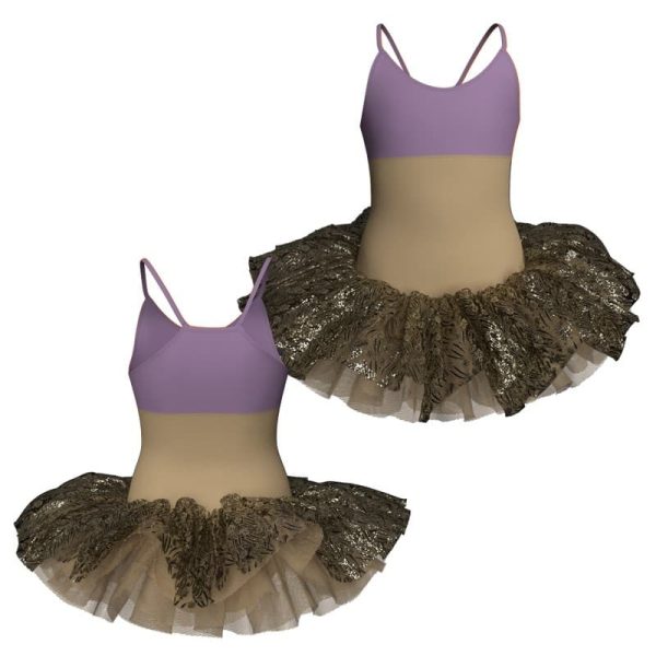 tutu danza bretelle con copritulle tua22923