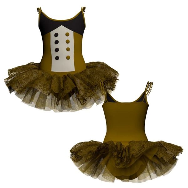 tutu danza bretelle con copritulle tua2502t56