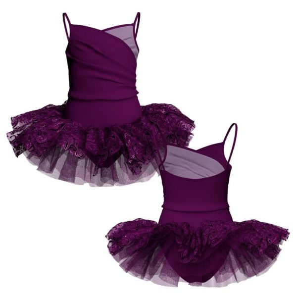 tutu danza bretelle con copritulle tua2510