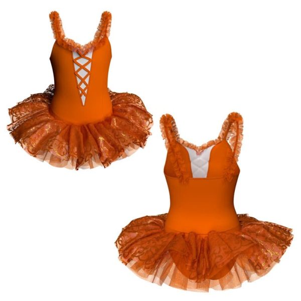 tutu danza bretelle con copritulle tua2529