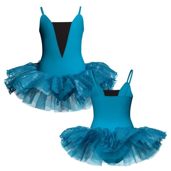 tutu danza bretelle con copritulle tua26181