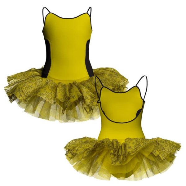 tutu danza bretelle con copritulle tua2629