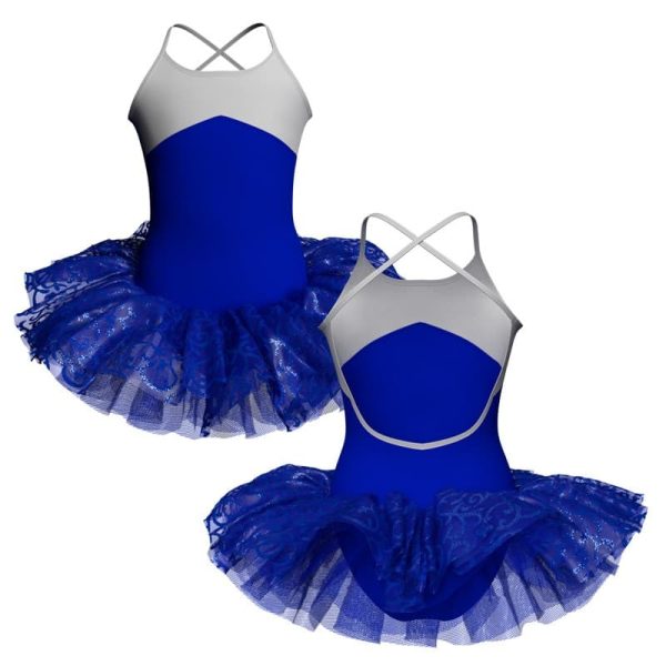 tutu danza bretelle con copritulle tua3016