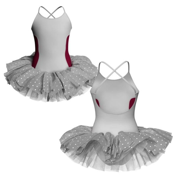 tutu danza bretelle con copritulle tua429