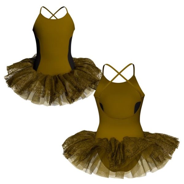 tutu danza bretelle con copritulle tua42934