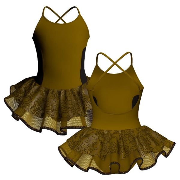 tutu danza bretelle con inserto sk1001lcs42977