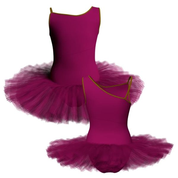 tutu danza bretelle con inserto tuq22611