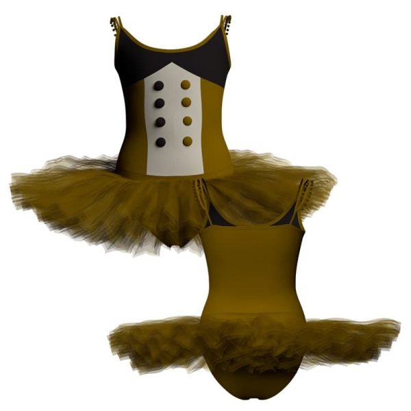 tutu danza bretelle con inserto tuq2502t