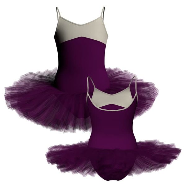 tutu danza bretelle con inserto tuq40411