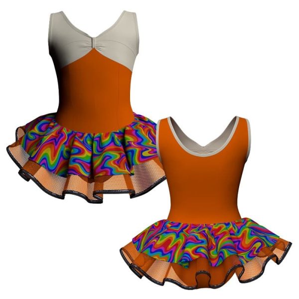 tutu danza canotta con copritulle fantasy tuc425