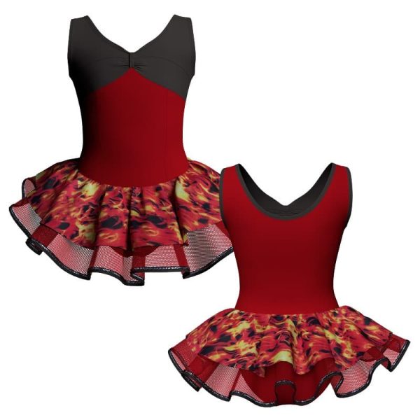 tutu danza canotta con copritulle fantasy tuc425566