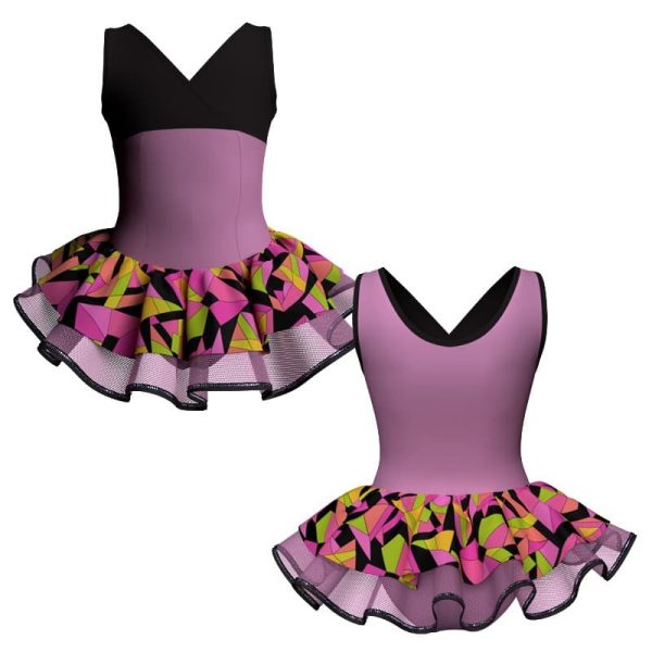 tutu danza canotta con copritulle fantasy tuc500t45