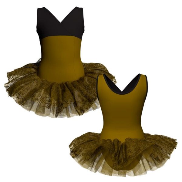 tutu danza canotta con copritulle tua500t34