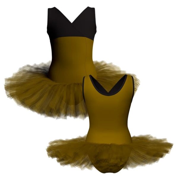 tutu danza canotta con inserto tuq500t22