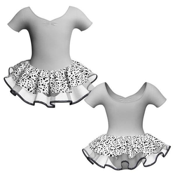 tutu danza con copritulle manica corta sk1001lcb473