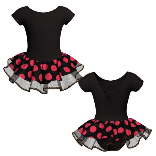 tutu danza con copritulle maniche aletta sk1001lcb216