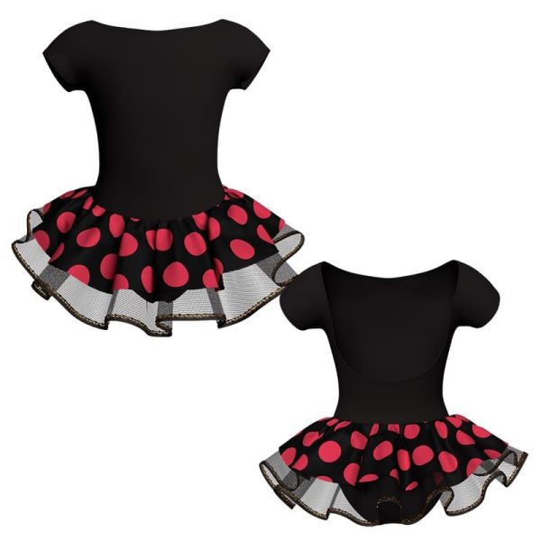 tutu danza con copritulle maniche aletta sk1001lcb3005123