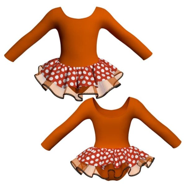 tutu danza con copritulle maniche lunghe sk1001lcb405123