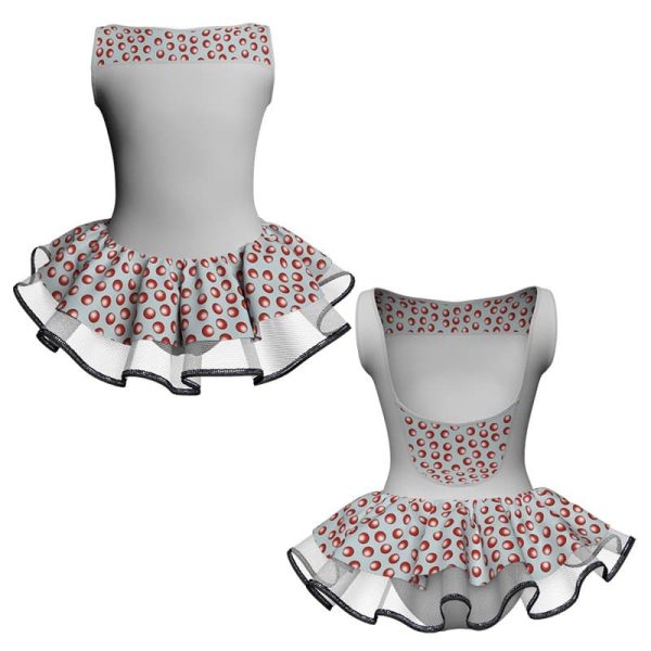 tutu danza con copritulle senza maniche e inserto sk1001lcb100234