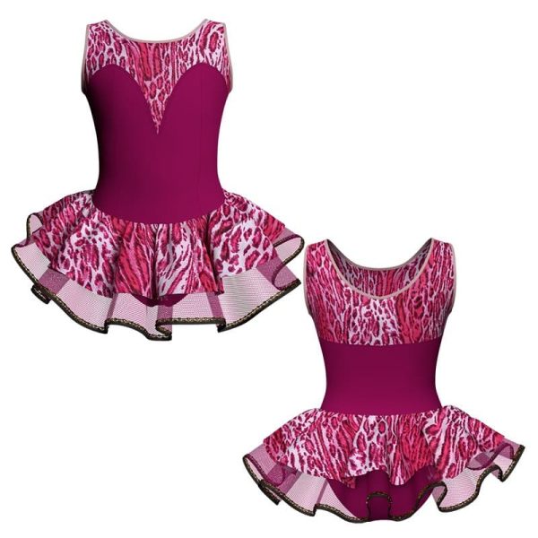 tutu danza con copritulle senza maniche e inserto sk1001lcb28193345