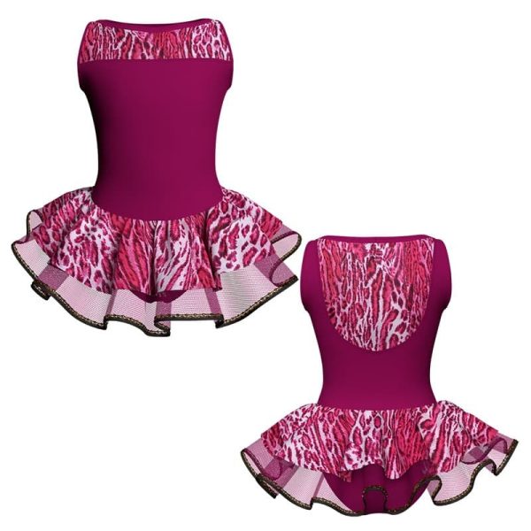 tutu danza con copritulle senza maniche e inserto sk1001lcb301234