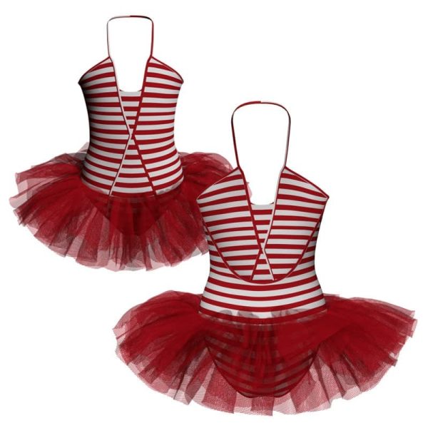 tutu danza in lycra stampata bretelle con inserto tuv202422