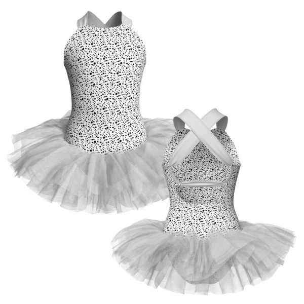 tutu danza in lycra stampata bretelle con inserto tuv232 copia