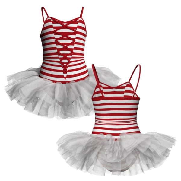 tutu danza in lycra stampata bretelle con inserto tuv252722