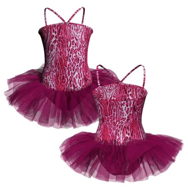 tutu danza in lycra stampata bretelle tuv2025