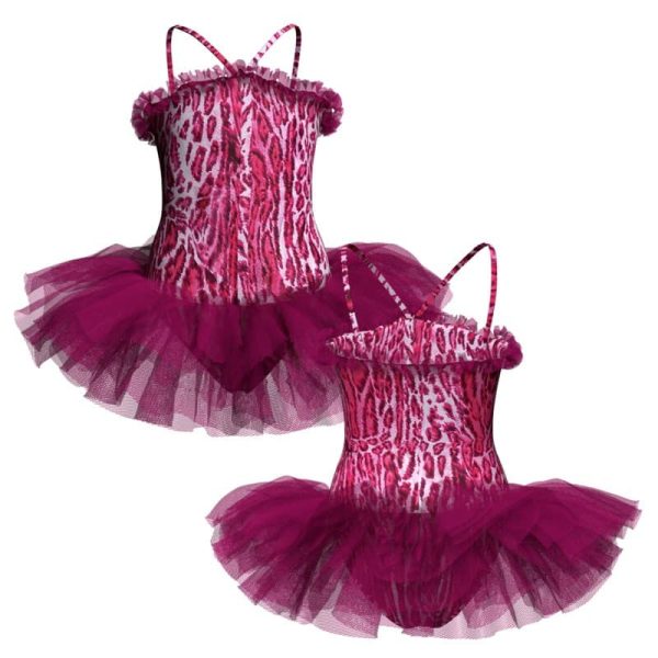 tutu danza in lycra stampata bretelle tuv2025t22