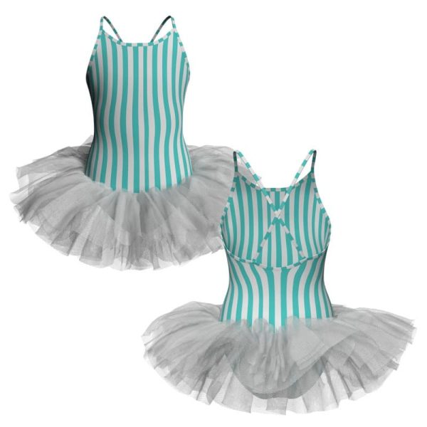 tutu danza in lycra stampata bretelle tuv2031