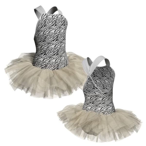 tutu danza in lycra stampata bretelle tuv207