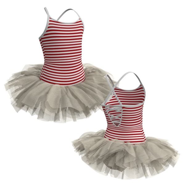 tutu danza in lycra stampata bretelle tuv209