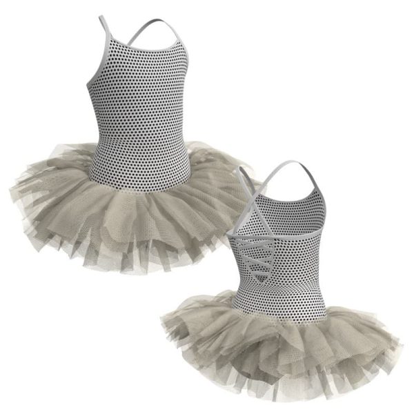 tutu danza in lycra stampata bretelle tuv20922